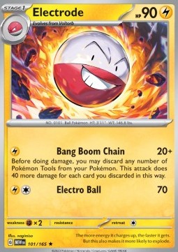 Pokemon 151 101/165 Electrode (Holo)