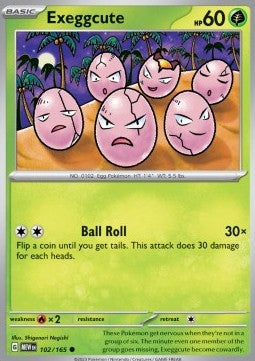 Pokemon 151 102/165 Exeggcute (Reverse Holo)