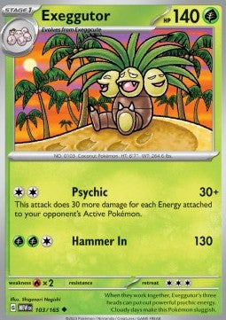 Pokemon 151 103/165 Exeggutor