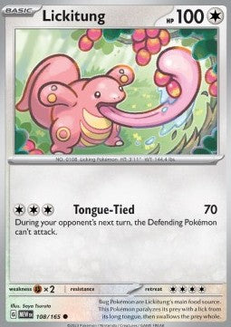 Pokemon 151 108/165 Lickitung