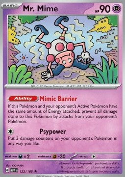 Pokemon 151 122/165 Mr. Mime (Holo)