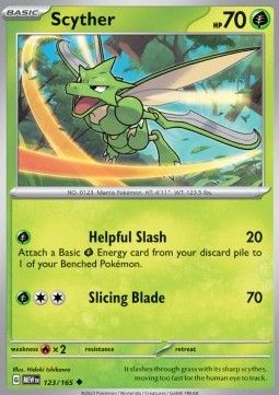 Pokemon 151 123/165 Scyther