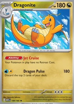 Pokemon 151 149/165 Dragonite (Reverse Holo)