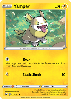 Sword & Shield 073/202 Yamper (Reverse Holo)