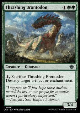 The Lost Caverns of Ixalan 0216 Thrashing Brontodon