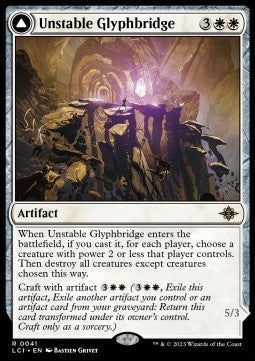 The Lost Caverns of Ixalan 0041 Unstable Glyphbridge//Sandswirl Wanderglyph