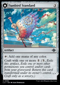 The Lost Caverns of Ixalan 0262 Sunbird Standard/Sunbird Effigy