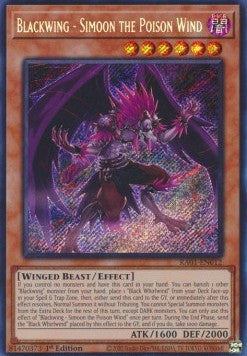 Blackwing Simoon the Poison Wind (Prismatic Secret Rare)(RA01-EN012)