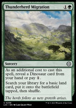 The Lost Caverns of Ixalan Commander 0259 Thunderherd Migration