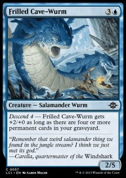 The Lost Caverns of Ixalan 0057 Frilled Cave-Wurm (Foil)