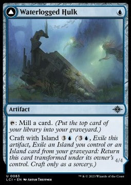 The Lost Caverns of Ixalan 0083 Waterlogged Hulk//Watertight Gondola