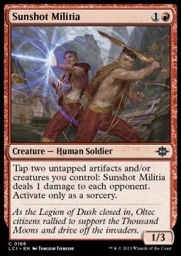 The Lost Caverns of Ixalan 0168 Sunshot Militia