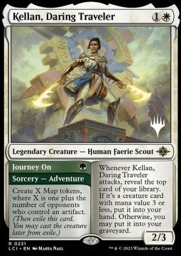 The Lost Caverns of Ixalan 0231 Kellan, Daring Traveler (Silver Stamped)