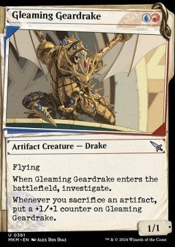 Murders at Karlov Manor 0361 Gleaming Geardrake (Foil)