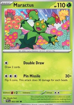 Paldean Fates 003/091 Maractus (Reverse Holo)