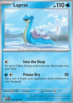 Paldean Fates 016/091 Lapras (Reverse Holo)