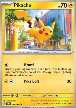 Paldean Fates 018/091 Pikachu