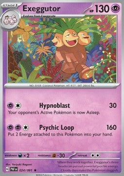 Paldean Fates 024/091 Exeggutor (Holo)