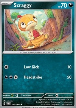 Paldean Fates 060/091 Scraggy (Reverse Holo)