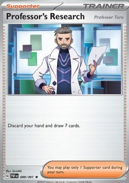 Paldean Fates 088/091 Professor's Research (Reverse Holo)