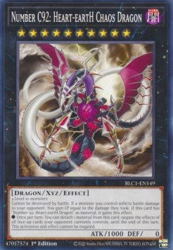 Number C92 Heart-Earth Chaos Dragon (BLC1-EN149)