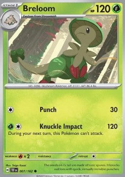 Temporal Forces 007/162 Breloom (Reverse Holo)