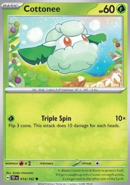 Temporal Forces 014/162 Cottonee (Reverse Holo)