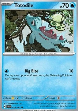 Temporal Forces 039/162 Totodile (Reverse Holo)