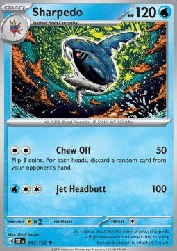 Temporal Forces 043/162 Sharpedo (Reverse Holo)