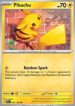 Temporal Forces 051/162 Pikachu (Reverse Holo)