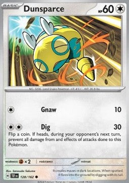 Temporal Forces 128/162 Dunsparce (Reverse Holo)