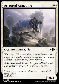 Outlaws of Thunder Junction 0003 Armored Armadillo (Foil)