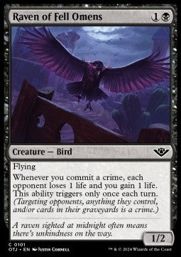 Outlaws of Thunder Junction 0101 Raven of Fell Omens (Foil)