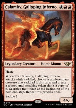 Outlaws of Thunder Junction 0116 Calamity, Galloping Inferno (Foil)