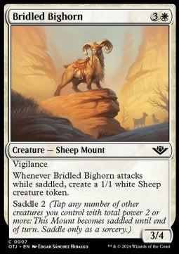 Outlaws of Thunder Junction 0007 Bridled Bighorn (Foil)