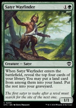 Outlaws of Thunder Junction Commander 0204 Satyr Wayfinder