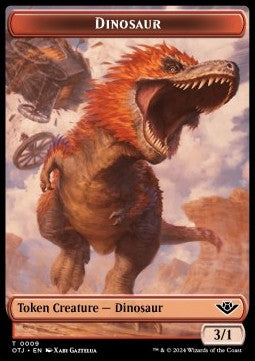 Dinosaur 0009 Outlaws of Thunder Junction Token