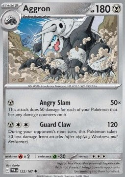 Twilight Masquerade 122/167 Aggron (Reverse Holo)