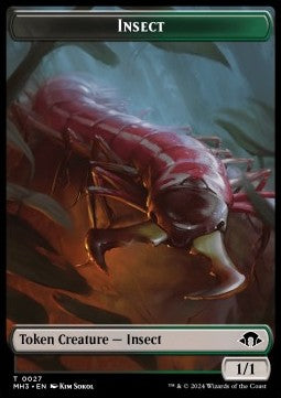 Zombie 0021 Insect 0027 Modern Horizons 3 Token