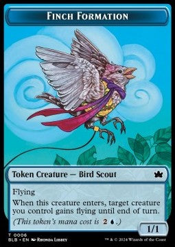 Finch Formation 0006 Bloomburrow Token