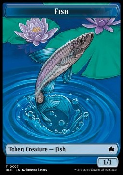 Fish 0007 Bloomburrow Token