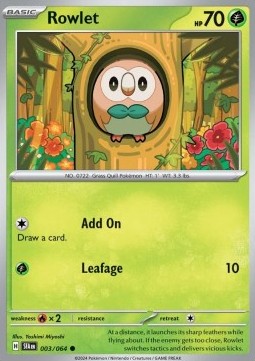 Shrouded Fable 003/064 Rowlet