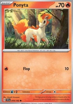 Stellar Crown 019/142 Ponyta (Reverse Holo)