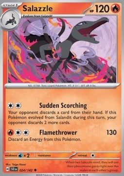 Stellar Crown 024/142 Salazzle (Reverse Holo)