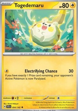 Stellar Crown 054/142 Togedemaru (Reverse Holo)