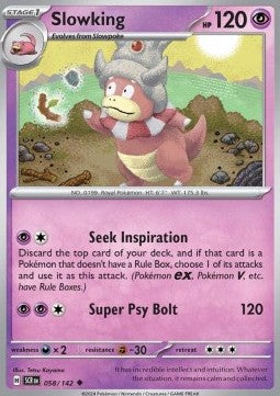 Stellar Crown 058/142 Slowking (Reverse Holo)