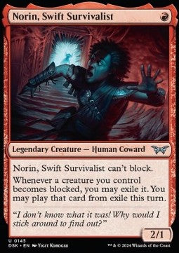 Duskmourn House of Horror 0145 Norin, Swift Survivalist