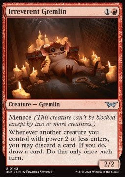 Duskmourn House of Horror 0142 Irreverent Gremlin (Foil)