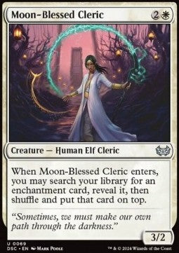 Duskmourn House of Horror Commander 0069 Moon-Blessed Cleric