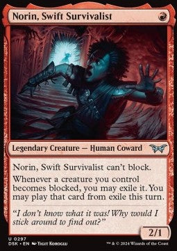 Duskmourn House of Horror 0297 Norin, Swift Survivalist (Foil)